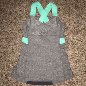 Lululemon Yoga Tank Top | Mint Green and Gray